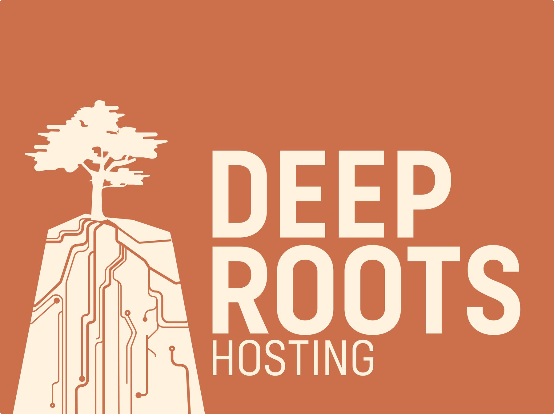 Deep Roots Hosting, full brand identity
