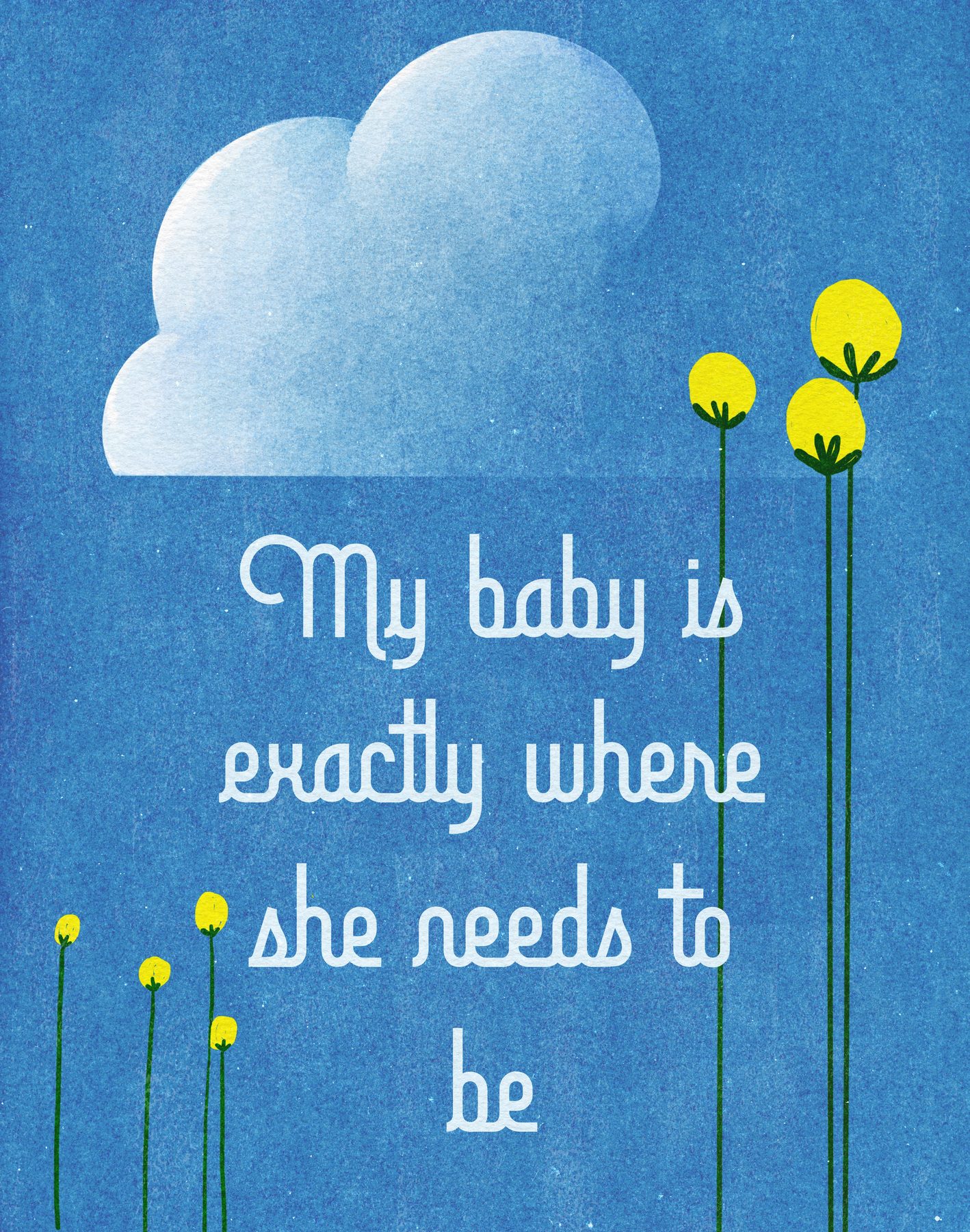 My Baby, vintage print